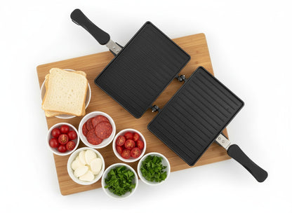 ხელის სენდვიჩ ტოსტერი 24*17 სმ ხელის სენდვიჩის ტოსტერი