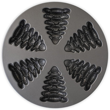 ნამცხვრის ყალიბი ნაძვის (Nordic Ware Cakelet Pan Silver)