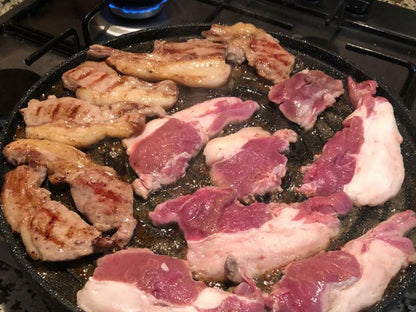 ორმაგი ტაფა და გრილი  ერთად Cast Double Sided Pan